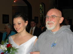Brother Thomas More and Daughter at Wedding