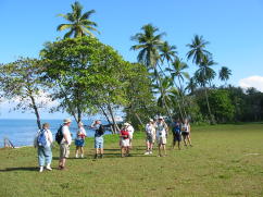 Walking the beachfront