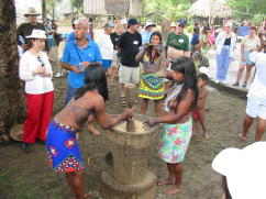 Grinding corn