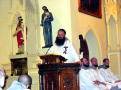 Father Bernard delivering homily