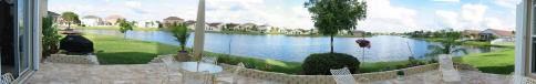 View of Monaco Cove Lake from patio