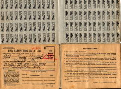 WW II War Ration Stamp Book
